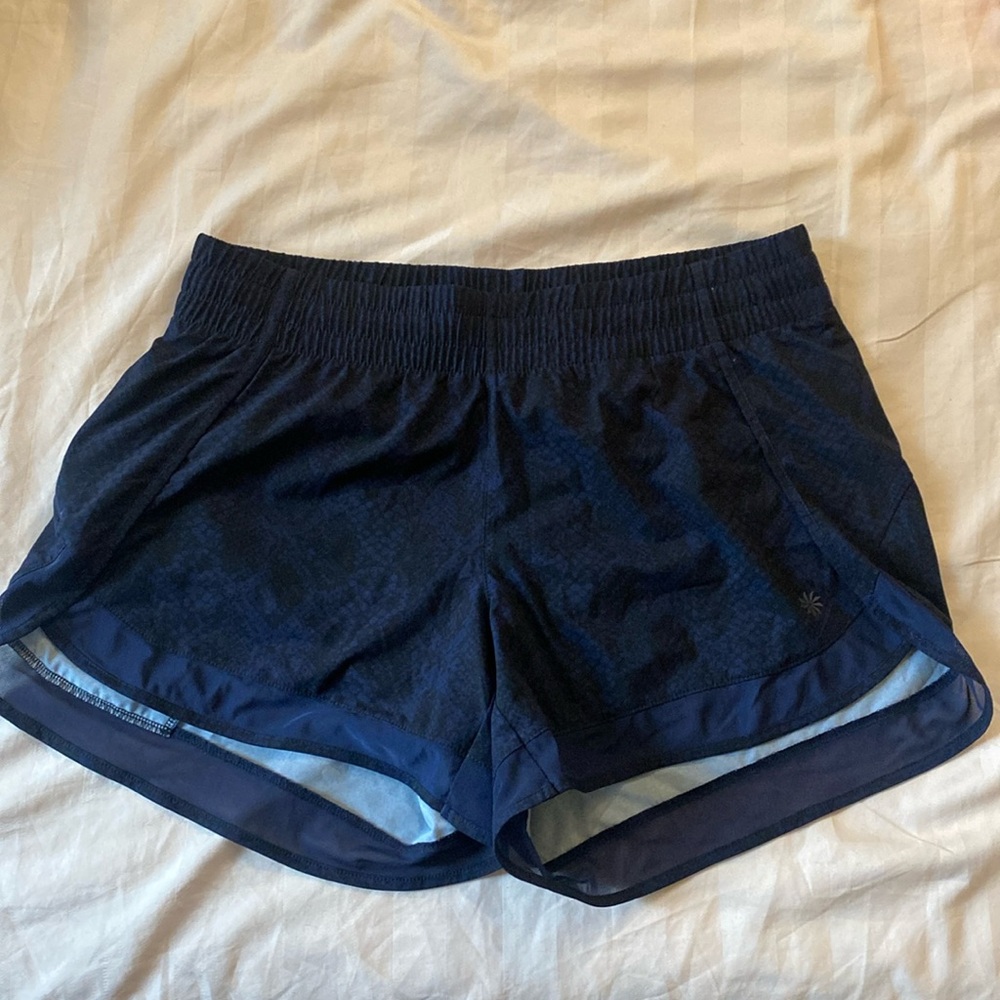 Athleta printed mesh racer run shorts in S - Never worn